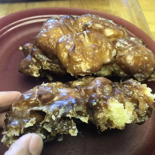 Apple Fritter - Big, Glazed, lack of Apple...