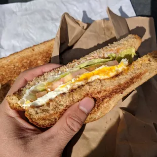 Fried egg sandwich