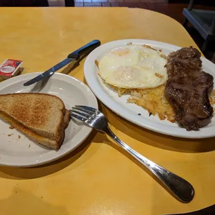 Steak and Eggs Plate