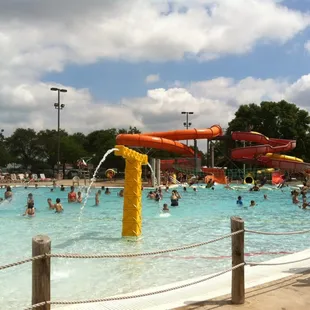 Kiddie area; zero-depth entry; tubes and slides; water park fun for everyone!!