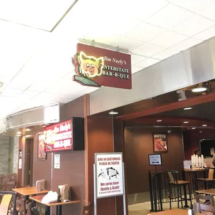 Just grab a menu and sit anywhere you like. Unless your ordering to go then you walk up to the register. :)