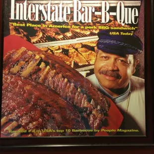 Interstate bbq! Tosha was a pleasant and a great server...ask for her!