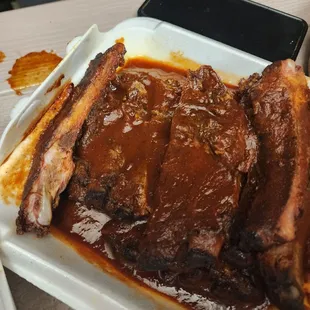 bbq ribs, ribs, food