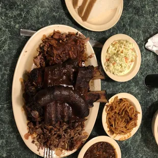 Sampler plater  Too much food.  Very satisfied!