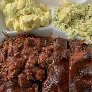 pulled pork and coleslaw