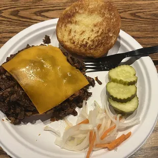 Chopped Brisket Sandwich