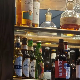 bottles of alcohol
