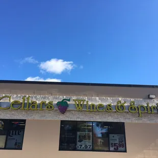 the front of the building