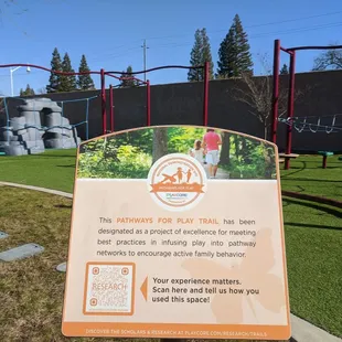 Playground sign