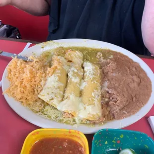 Enchiladas Verde and man do they taste awesome!