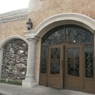 The entrance is beautiful