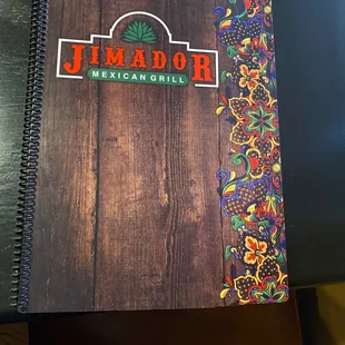 Menu cover
