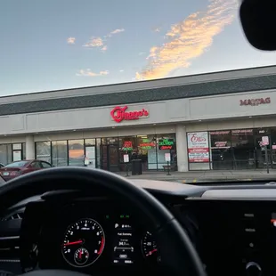 the interior of a car