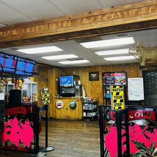 the inside of the restaurant