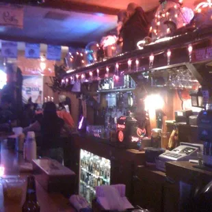 the bar area of the restaurant