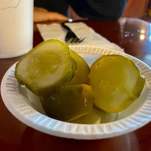 Pickles, dill,yummy.