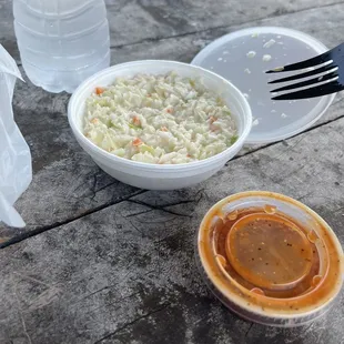 BBQ Sauce was pretty good and Smokey