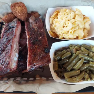 Adult portion, ribs and 2 sides