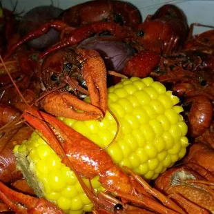 Come get crawfish, corn, and potaotoes!