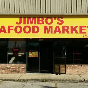 the front of the restaurant