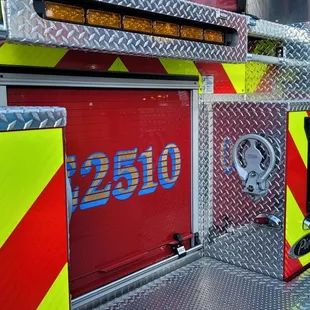 the side of a fire truck