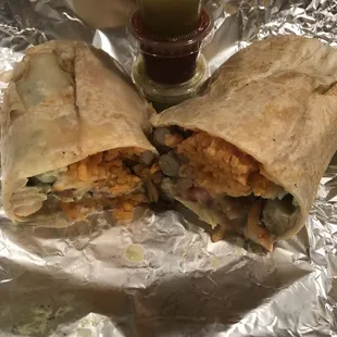 Super shrimp burrito