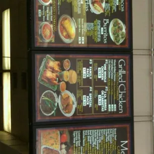 menus and prices