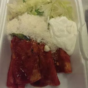 Potato enchiladas!!!