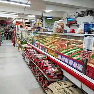 a variety of foods on display