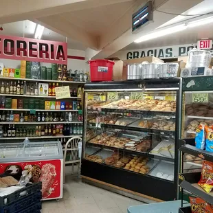 a variety of food items