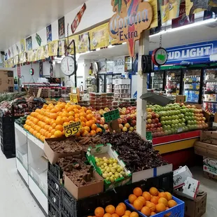 a variety of fruits and vegetables