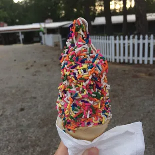 Junior twist cone with sprinkles