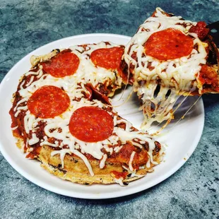 Waffle Iron pizza