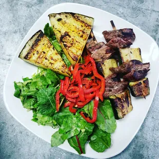 Special Grilled watermelon and steak kabobs