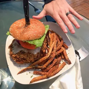 Chicken Fried Steak Burger