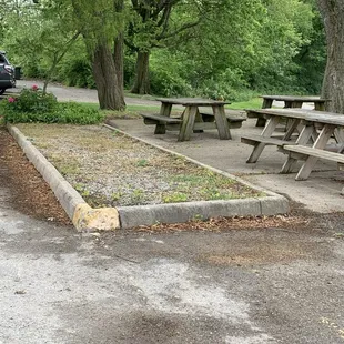Outdoor seating at Jimmie's Dairy Bar!