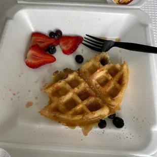 food, waffles