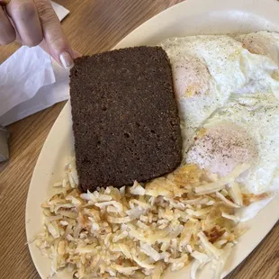 Liver mush and eggs