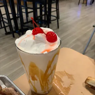 Butter pecan adult milkshake