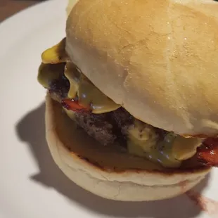 Fresh  not frozen burger cooked to request