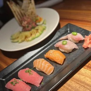 food, sushi, sashimi, sushi and sashimi