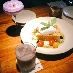 Butterfly Effect, Burrata on Toast, Panda Milk