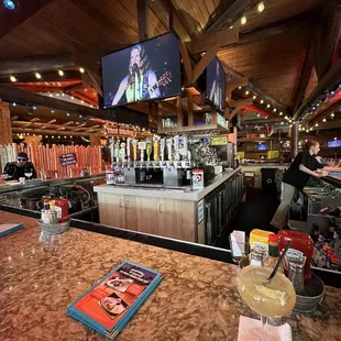 The bar area