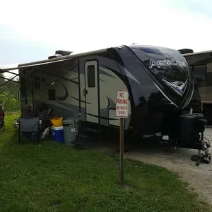 This was my parents &quot;full&quot; hookup for the weekend that included no electric, water or sewer. Took my money for a fake campsite.