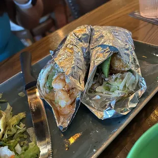 Wife enjoyed shrimp tacos