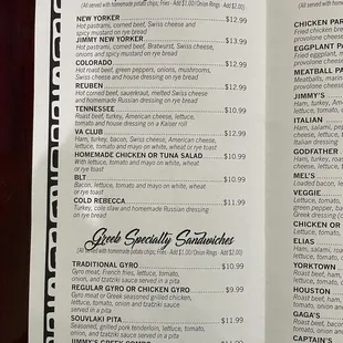 Menu 2023