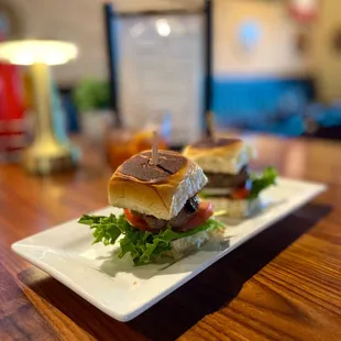 two sandwiches on a plate