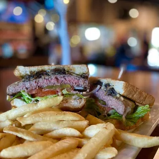 Mushroom and Swiss Burger