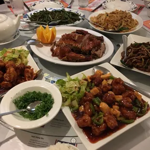 Family style meal
