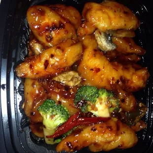 Empress Chicken Take out. Whew. so much food. So good.